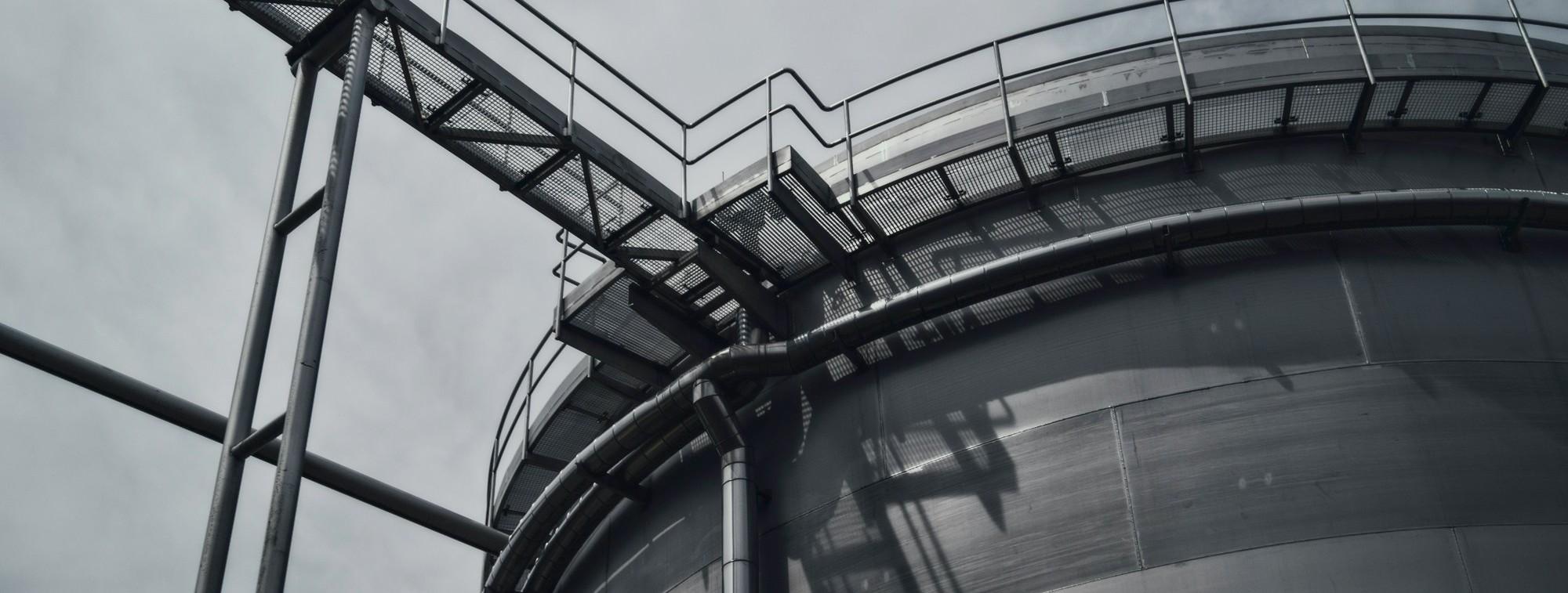 A shot of an industrial plant